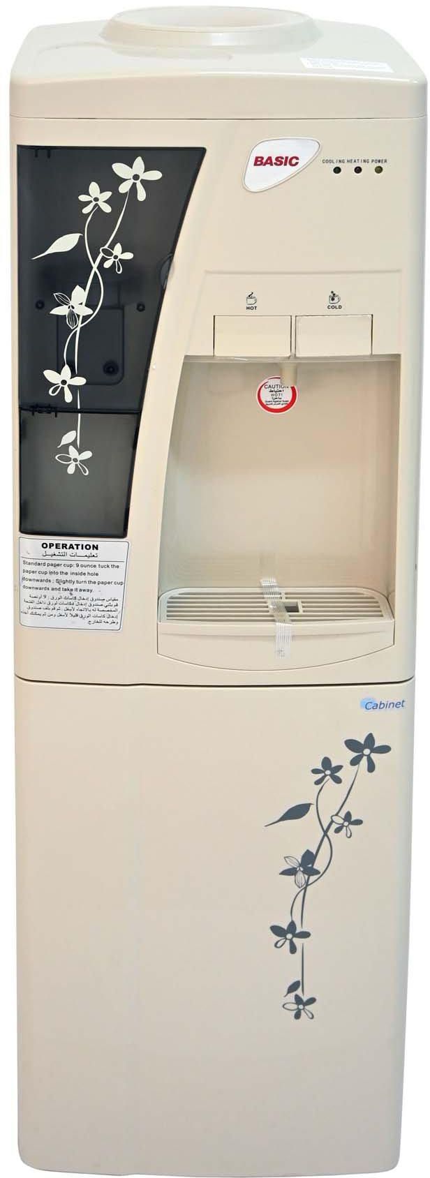 Basic, Top Loading Water Dispenser, Hot & Cold, White