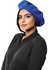 Women Wool Hat Solid Color Warm Wool French Art Cap Hat Women Cap, Blue