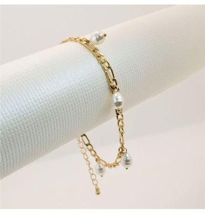 Pristine - Imitation Pearl Pendent Bracelet