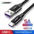 UGREEN 5A Nylon Braided Type C Fast Charging for Huawei P10/P10 Pro/P20/P30 10/Pro/Mate e Cable