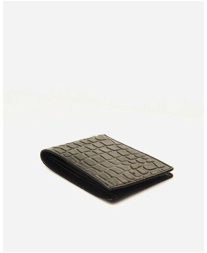 WiiKii Stamped Leather Wallet - Black