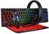 T-WOLF TF800 Four-piece Gaming Combo 104 Keys Keyboard 4-color Breathing Light Mouse 3.5mm Gaming Headset Anti-slip Mouse Pad