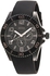 Guess Men's Black Dial Silicone Band Chronograph Watch - W0173G1