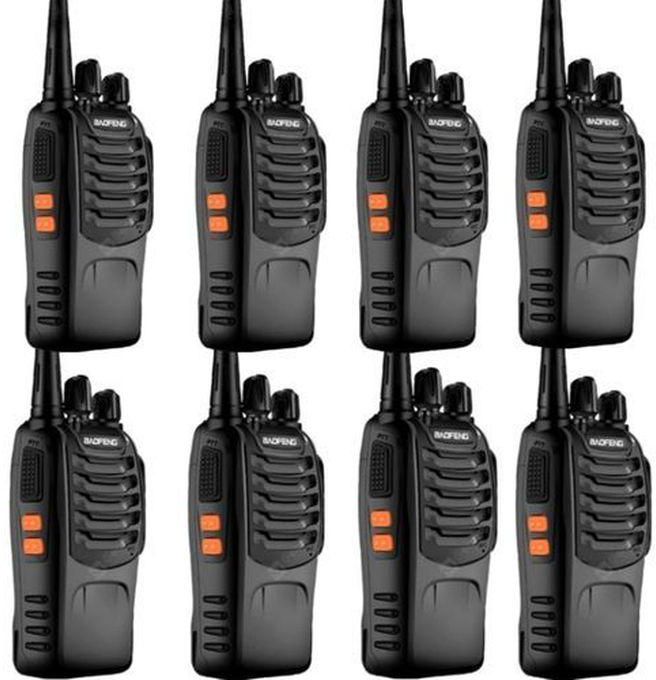 Baofeng BF-888S UHF 2-way Radio Handheld Walkie Talkie/Interphone Black - 8 PCS