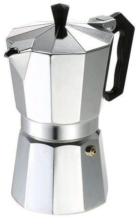 9-Cup Aluminum Espresso Percolator Coffee Stovetop Maker Mocha Pot For Use On Gas Or Electric Stove Silver