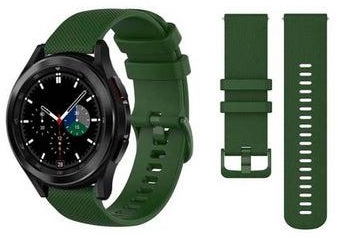 Matrix Silicone Replacement Band for Samsung Galaxy Watch4 42/46mm Green