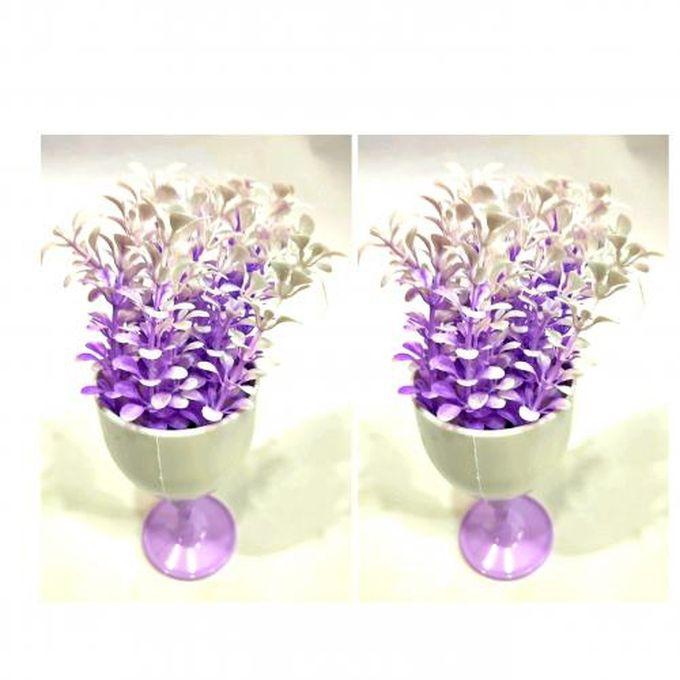 Artificial Small Flower Vase Set Of 2 Pieces Made In Turkey