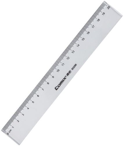 Comix 1 Piece Ruler Simple Transparent Accurate Fashion School Supply