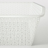 KOMPLEMENT Metal basket with pull-out rail - white 50x58 cm