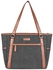 Stylish Laptop Shoulder Tote Bag For Women 15.6 Inch -Grey