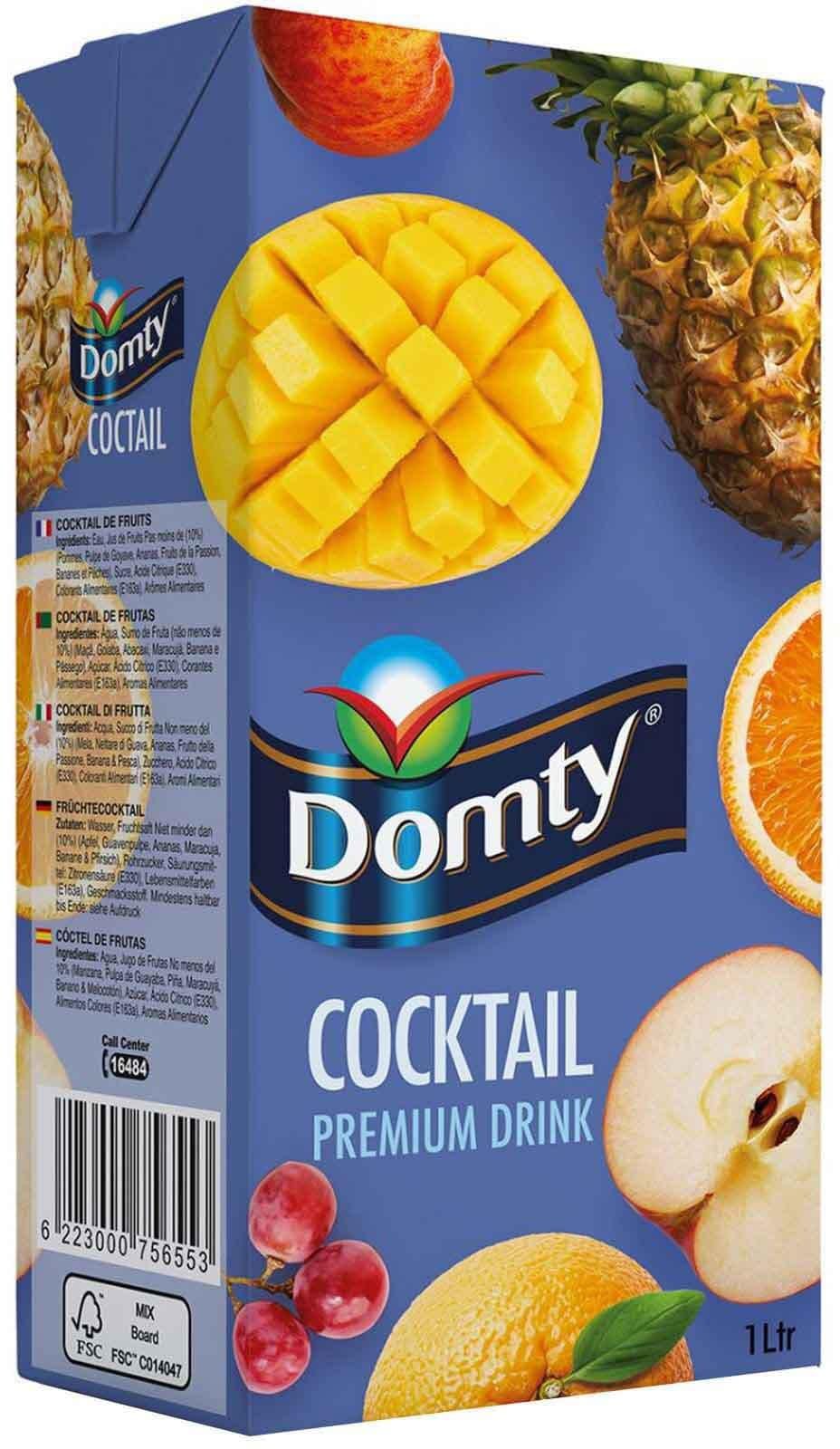 Domty Cocktail Fruit Juice - 1 Liter