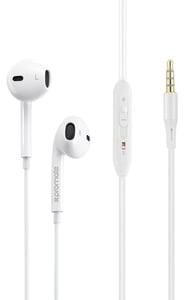 Promate gearPod Lightweight High-Performance Stereo Earbuds White