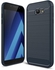 For Samsung Galaxy A7 (2017) SM-A720F - Carbon Fiber Brushed TPU Shockproof Case -  Dark Blue