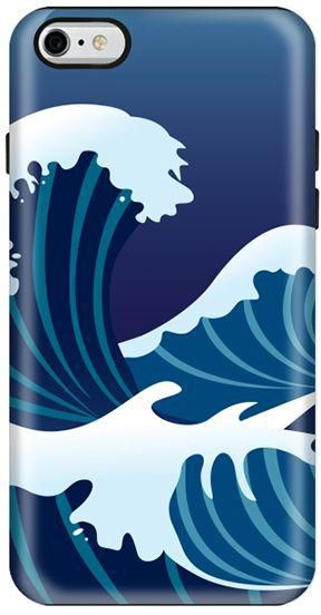 Stylizedd  Apple iPhone 6 Plus Premium Dual Layer Tough case cover Gloss Finish - Japanese Sea  I6P-T-288