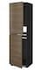 METOD High cabinet for fridge/freezer, black/Voxtorp dark grey, 60x60x200 cm - IKEA