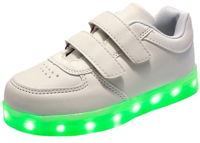 LED Light Shoes for Unisex By DD Star, White, Size 25 EU - 1D16056