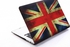 Vintage UK United States Flag Glossy Crystal Case for Macbook Pro 13 inch with Screen Protector and Keyboard Skin - WHITE