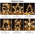 Pepisky Fairy LEDs String Lights Curtain Lamp Constant Bright Modes with Elk Design IP42 Water Resistance 3 * AAA Cell Operated for Home Living Room Bedroom Party Daily Deco Wedding
