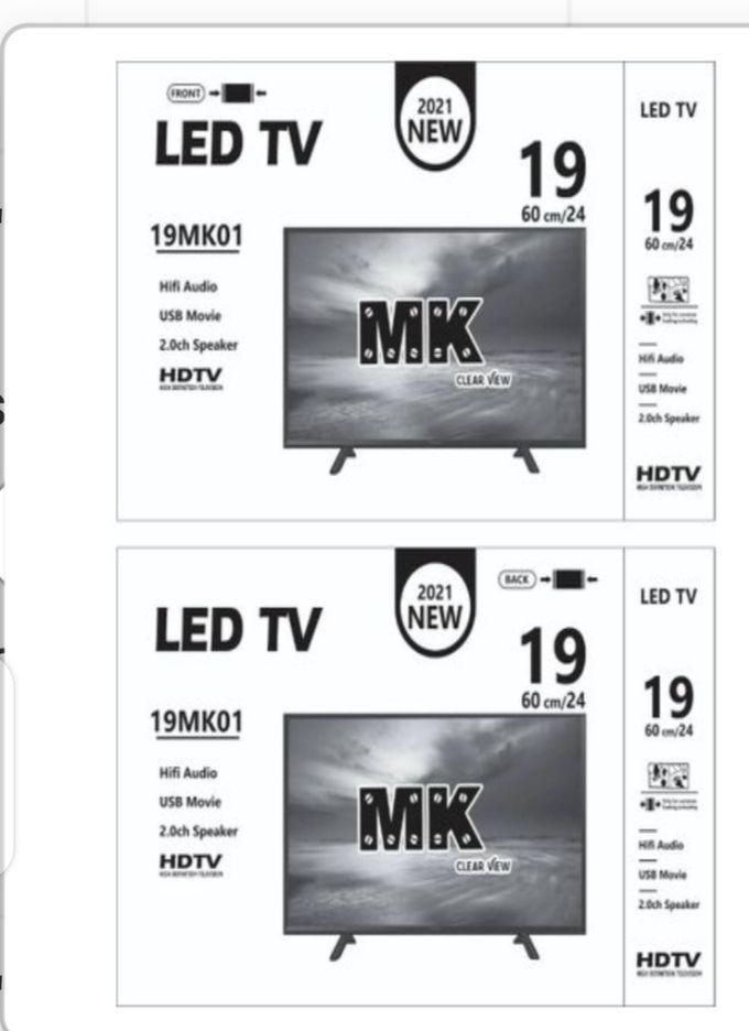 MK 19 Inches HD LED TV + Free Wall Mount