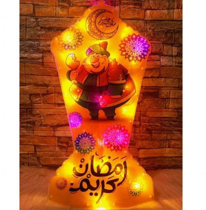 True Light Plastic Ramadan Lantern Decorative Colorful Lights
