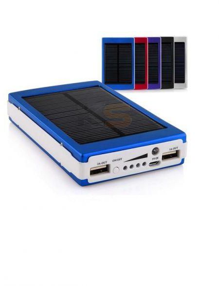 Bison 30000mah Solar External Power Bank for Smartphones and Tablets (BS-09S) Random Color
