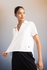 Defacto Woman Cover-Up Polo Neck Knitted Short Sleeve T-Shirt