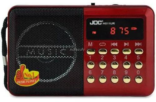 Joc Fm Radio Rechargeable Digital FM Radio Mp3 Music Player