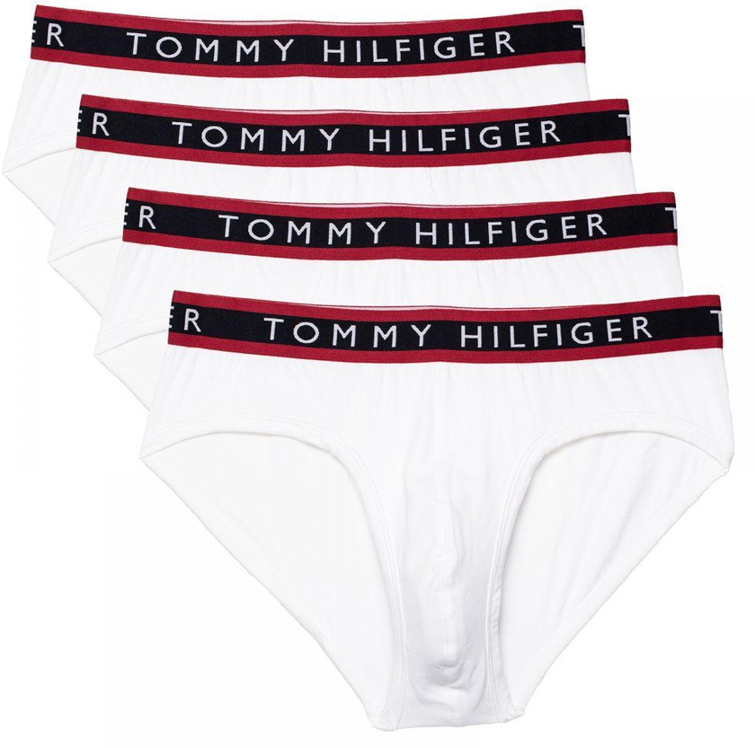 Tommy Hilfiger 09T0960 4 Pack Briefs for Men, White