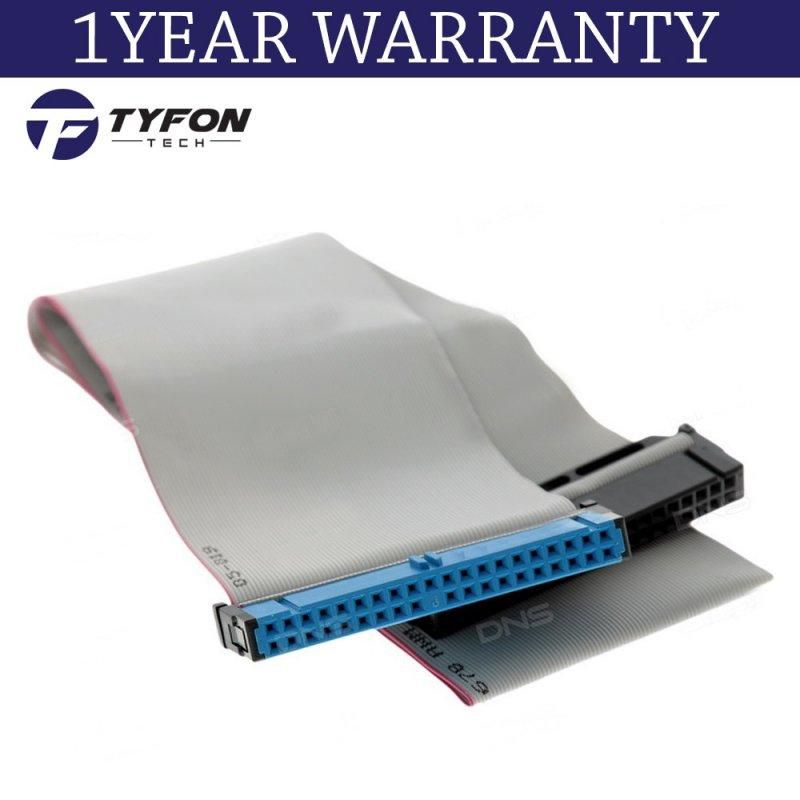 Tyfontech 40pin IDE ATA Hard Drive 3 Head PATA-133/100 IDE Cable 45cm (White)