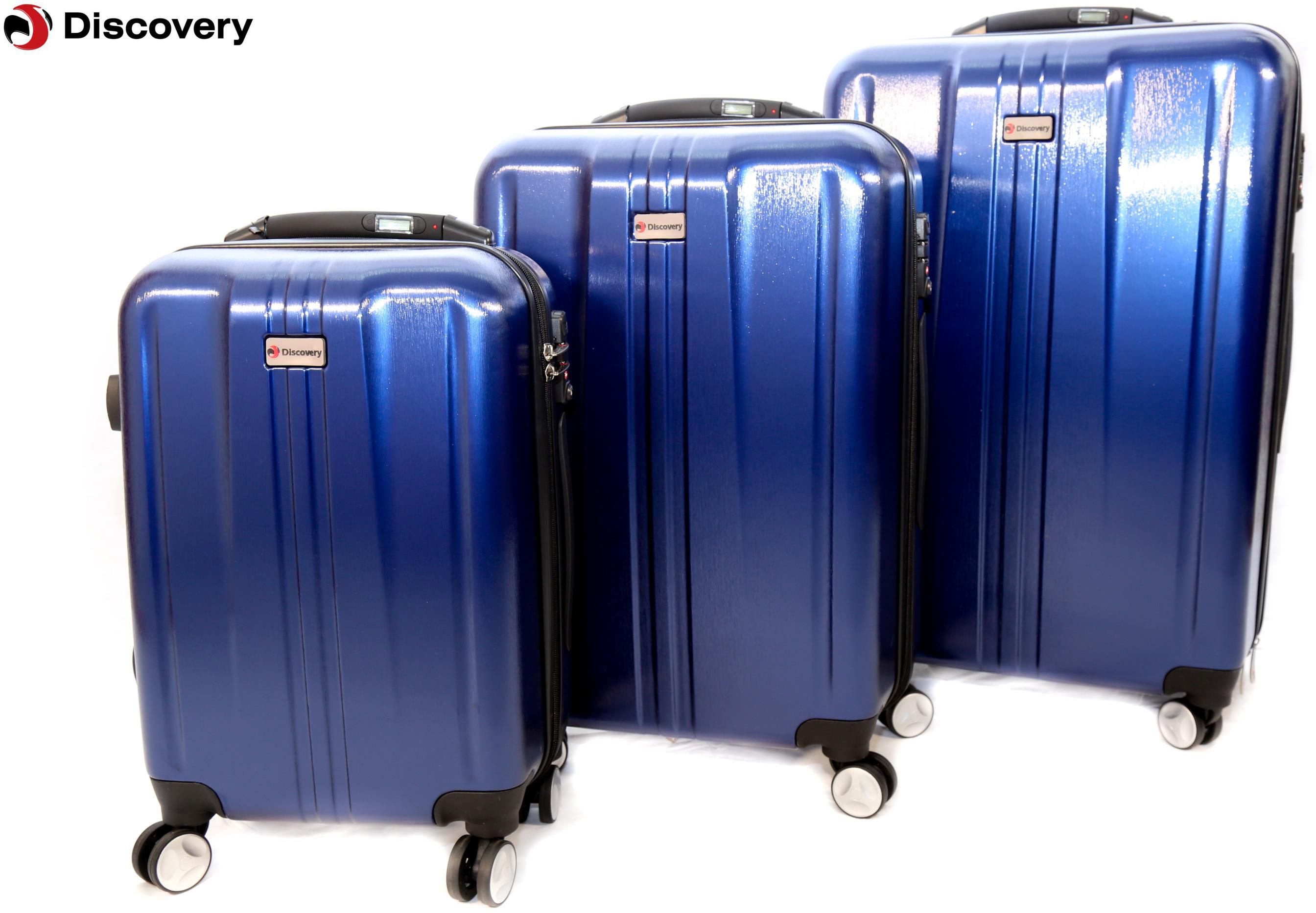 Discovery Smart Luggage 3 Piece Set Blue