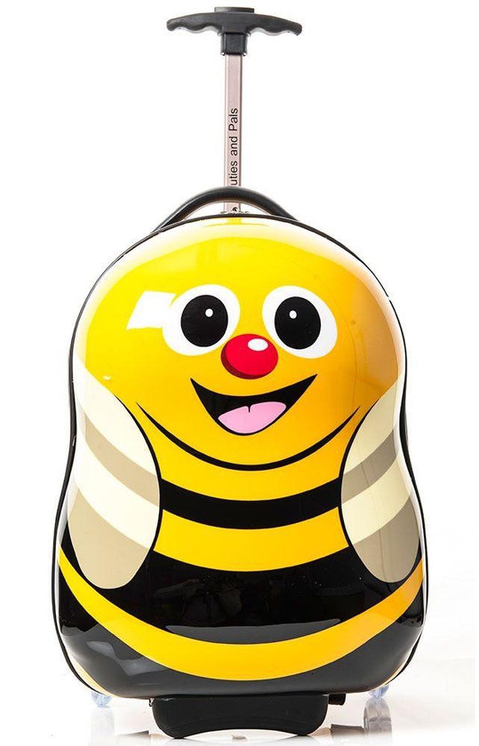 The Cuties and Pals KIM-BEE11 Cazbi the Bee 17 Inch Trolley Case for Kids - Yellow