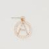 Sentiments Studded English Letter A Earrings
