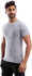 Set Of (4) Cottonil Casual T-Shirts Round Neck -For Men Gray-Black-White-Navy