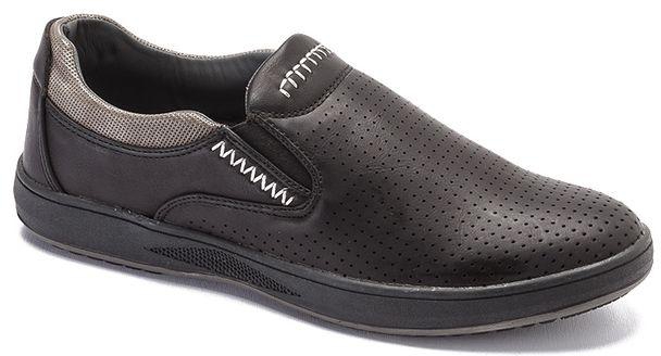 Ceoxer Cutout Leather Shoes - Black