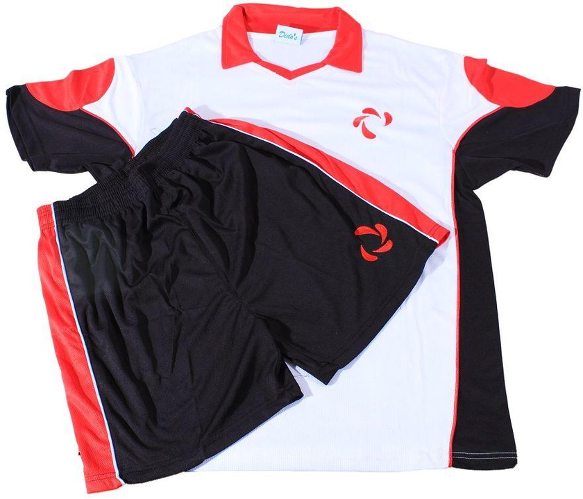 Didos Dsu-009 Football Training Suit For Unisex-White Black Small