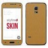 Stylizedd Premium Vinyl Skin Decal Body Wrap for Samsung Galaxy S5 Mini - Brushed Gold