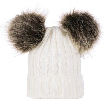 Acrylic Knitted Beanie White