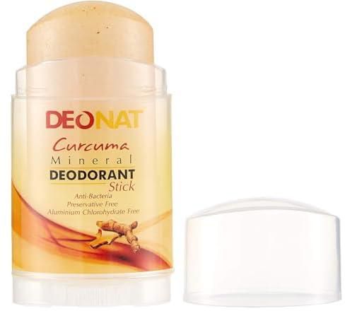 Deonat Curcuma Mineral Deodorant Stick 100g - Anti Bacteria - Preservative free - Aluminum Chlorohydrate free