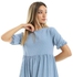 Andora Self Stitched Short Dusty Blue Maxi Dress