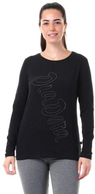 Diadora Women Cotton T-Shirt - Black