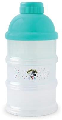 ديزني موزع مسحوق حليب الاطفال ميكي ماوس، زجاجة موزع تركيبة قابلة للتكديس للسفر، حامل حليب بسعة كبيرة، غير انسكاب، منتج ديزني رسمي خالٍ من BPA، متعدد الالوان