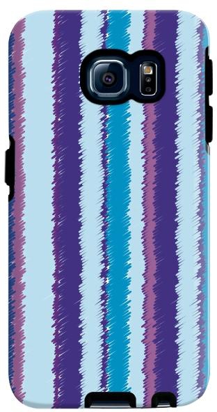 Stylizedd Samsung Galaxy S6 Edge Premium Dual Layer Tough Case Cover Gloss Finish - Lines of violet