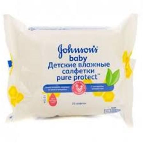 Johnson's Baby Pure Protect Wipes - 25's
