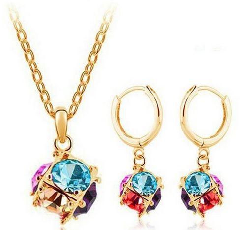 ‫(MM152) Stylish Colourful Magic Balls Jewelry Set