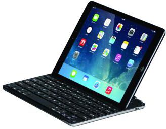 Promate keyCover-Air Sleek Bluetooth Keyboard with Docking Stand for iPad Air English and Arabic Black