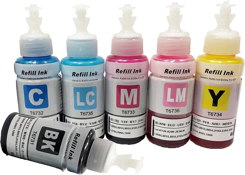Set Of 4 Epson Ink - Printer Refill Ink