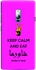 Stylizedd OnePlus 2 Slim Snap Case Cover Matte Finish - Keep calm and eat shawarma (Pink)