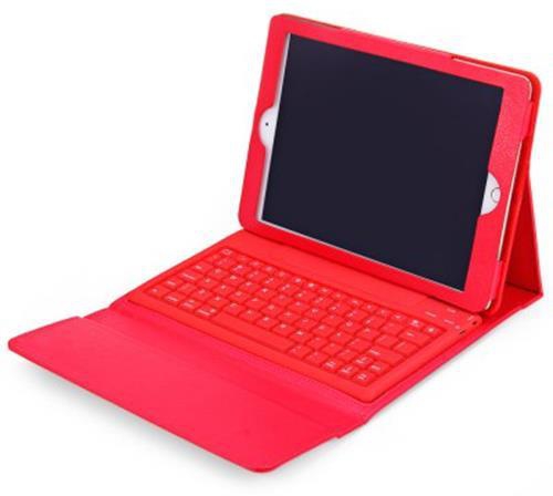  SILICON BLUETOOTH KEYBOARD FOLDING CASE FOR IPAD AIR (RED)