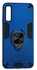 Case With Metal Ring & Magnetic Car Holder For Samsung Galaxy A70 - BLUE
