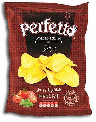 Perfetto Tomato & Basil Potato Chips - 140 gm